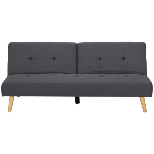 Mid.you Schlafsofa , Dunkelgrau , Textil , Pappel , Sperrholz , 3-Sitzer , 178x76x88 cm , Liegefunktion , Kinder- & Jugendzimmer, Jugendmöbel,