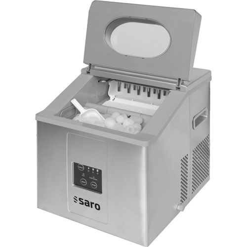 SARO Eiswürfelbereiter Modell EB 15 PRO Eiswürfelmaschine, Eiswürfelbereiter, Eishohlkegel, Luftgekühlt, Bar, Restaurant, Discothek, Zubereiten, Kühlen, Servieren