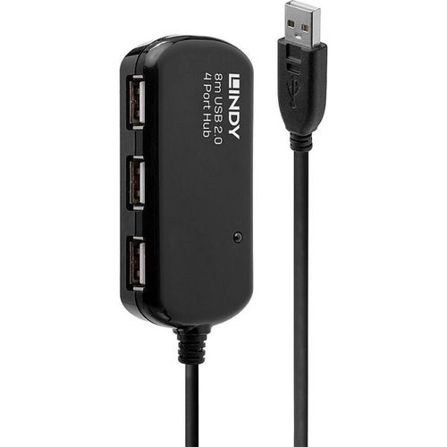 Hub USB LINDY 42781 Schwarz