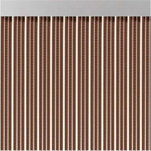 Vorhang Acudam S-350 Türen Braun Außenbereich PVC Aluminium Bänder 90 x 210 cm