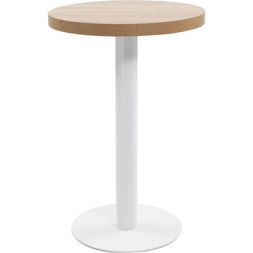 Ankonbej Bistrotisch Hellbraun 50 cm MDF