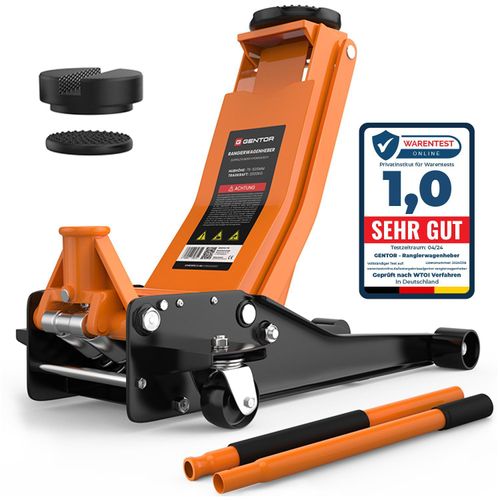Wagenheber hydraulisch 3T Flach Rangierwagenheber Autoheber 75-505mm orange #1