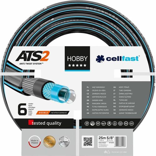 Schlauch Cellfast Hobby Ats2 PVC 25 m Ø 15 mm 6 Schichten
