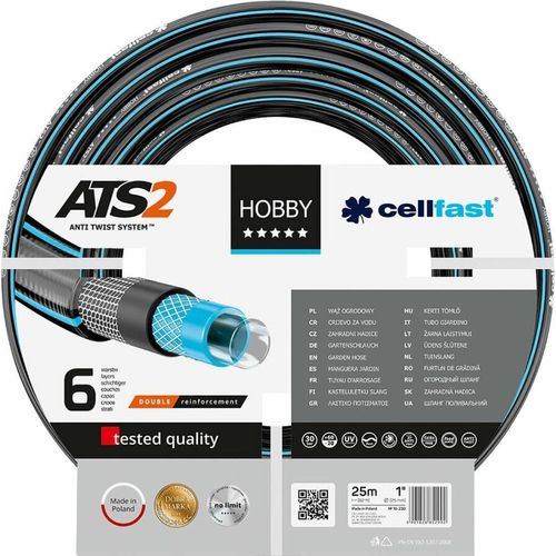 Schlauch Cellfast Hobby Ats2 PVC 25 m Ø 25 mm 6 Schichten