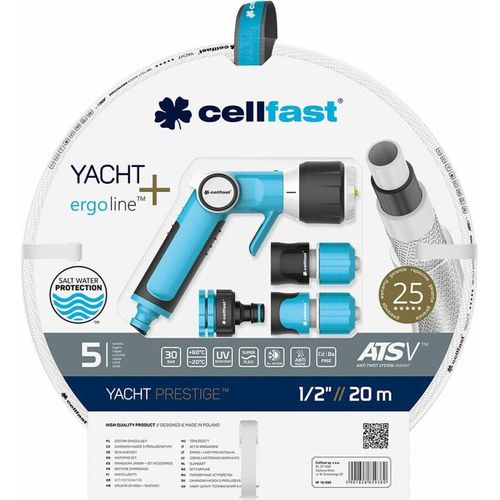 Schlauch-Set mit Zubehör Cellfast Yacht PVC 20 m Ø 12,5 mm Ausziehbar