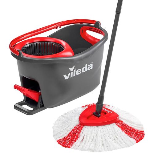 Vileda Bodenwischer-Set »Turbo Easy Wring & Clean«, ideal für Laminat, Parkett, Fliesen