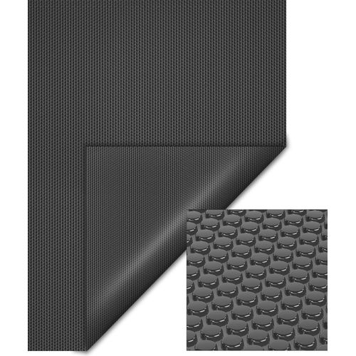Wiltec Pool Solarfolie 5 x 8 m, schwarz, Poolheizung aus 400 µ starkem PE Film, Poolabdeckung Poolplane Solarplane rechteckig
