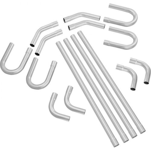 DIY Universal Auspuffset, 16 Teile, Slip-Fit Montage, hohe Qualität, einfache Installation, vielseitiger Gebrauch, Autozubehör