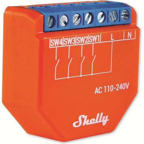 Shelly Plus I4 WiFi-control for scenes and activation