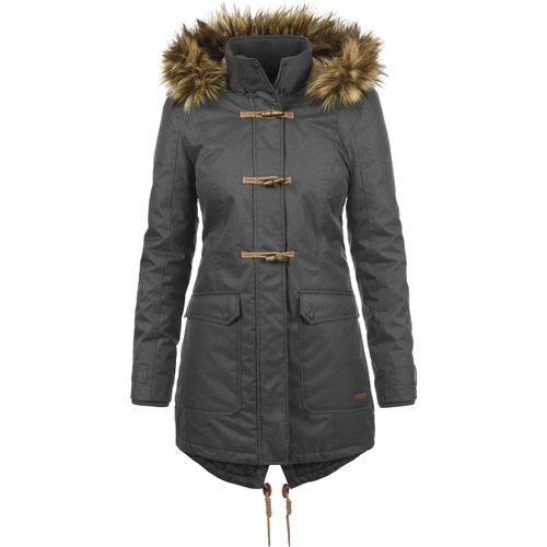 DESIRES Bea Damen Jacke Parka Mantel warme Übergangsjacke gefüttert mit Fellkapuze und Teddyfutter