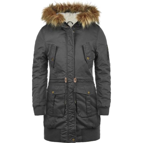 DESIRES Alma Damen Jacke Parka Mantel warme Übergangsjacke gefüttert mit Fellkapuze und Teddyfutter