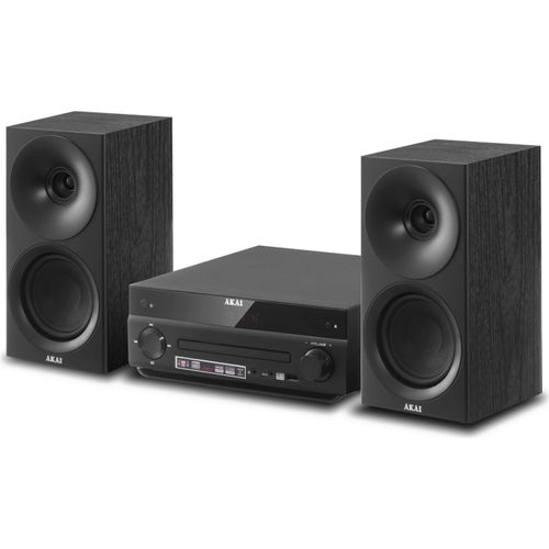 AKAI Mikro-HiFi-System mit Bluetooth, FM-Radio, CD/MP3-Player, LCD-Display, USB