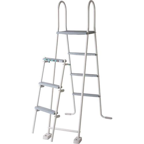 Gre Accessories Sicherheit 3-schritte Für Aufstellpools 120-130 Cm Grau Grau One Size