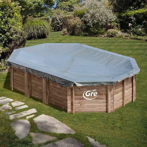 580 g/m² Winterabdeckung für Holzschwimmbecken – Évora, Anis, Cardamon