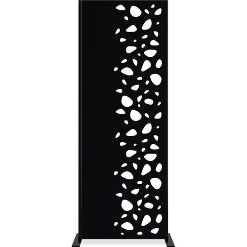 Set mit 3 dekorativen Paneelen SUNNY Schwarz H.160cm, rechte Seite mit Mustern