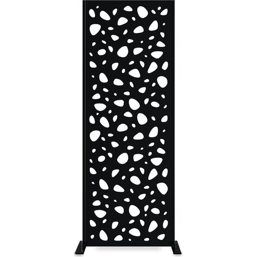 Set mit 2 dekorativen Paneelen SUNNY Schwarz H.160cm mit vollem Muster