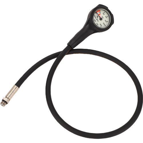 Tauchen Restdruckmesser Scuba Tauchen Druckmesser hohe Genauigkeit schwarzer Rahmen mit weißem Gesicht Single Gauge