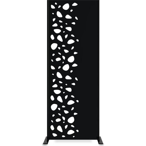 Set mit 3 dekorativen Paneelen SUNNY Schwarz H.160 cm, linke Seite mit Mustern