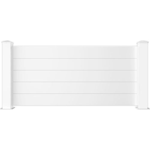 Sichtschutzzaun aluminium 1,9m NIESEN H.90cm weiß