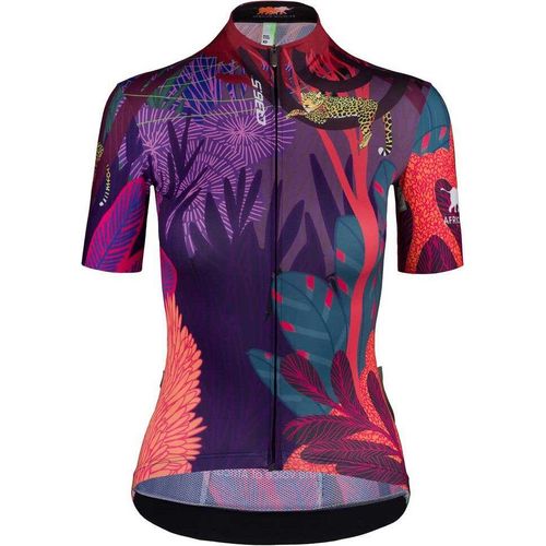 Q36.5 G1 African Wildlife Foundation Kurzarm-radtrikot Lila S Frau Lila S