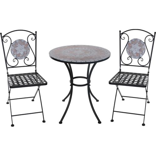 Tisch und 2 Stühle Marocco Braun