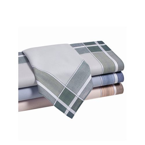 Taschentuch, Damen, Gr. 4-Stück-Packung, bunt (farbig, sortiert), Baumwolle, gemustert, Modetücher