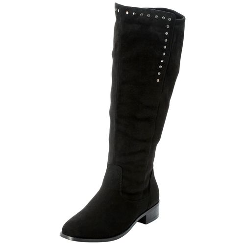Weitschaftstiefel SHEEGO, Damen, Gr. 43, schwarz, Lederimitat, Schuhe