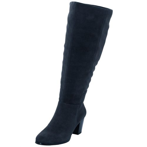 Weitschaftstiefel SHEEGO, Damen, Gr. 37, blau (jeansblau), Schuhe