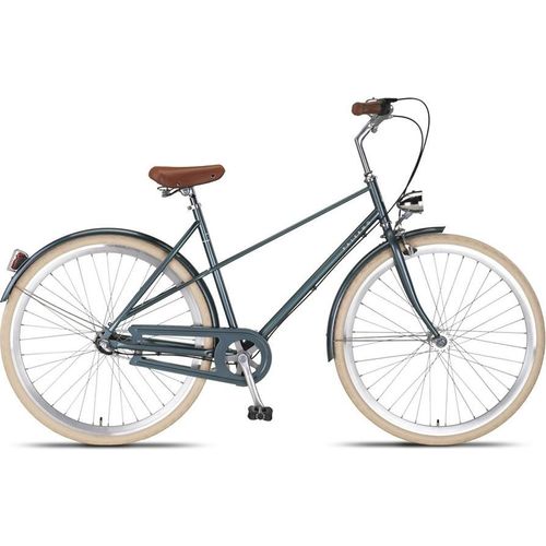 Altec Cityräder Damen Palermo 28 Zoll 52 cm Damen 3G Rücktrittbremse Grau-grün