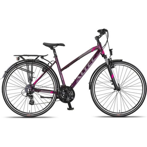 Altec Cityräder Damen Legarda 28 Zoll 49 cm Damen 24G Felgenbremse Violett