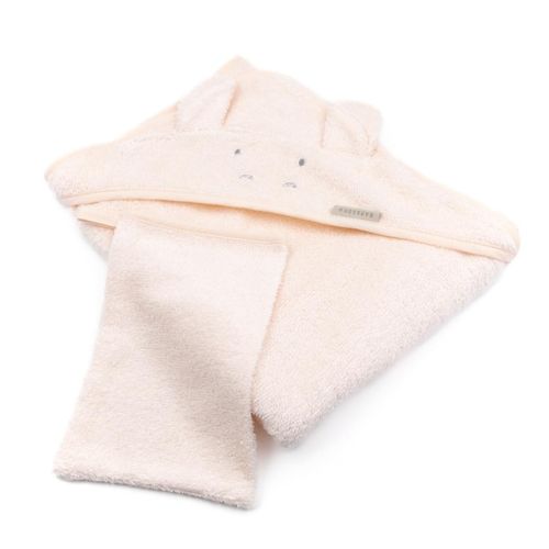 Bamboom Babyhandtuch mit Ohren und Handschuh Ippopotamo
