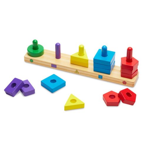 Melissa & Doug Melissa & Doug Lernspielzeug aus Holz mit 15 Stücken