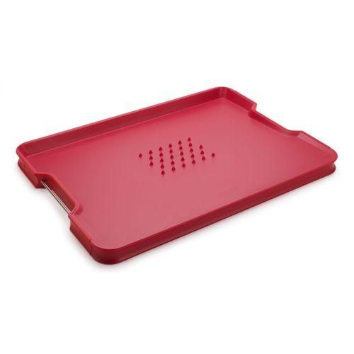 Joseph Joseph Cut&Carve Plus rot Multifunktionales Schneidebrett