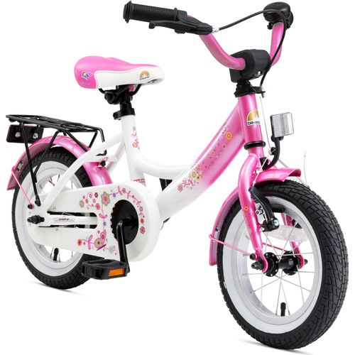 BIKESTAR Kinder Fahrrad ab 3 Jahre | 12 Zoll Classic Kinderrad | Pink & Weiß