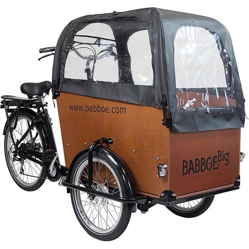 Babboe Regenverdeck schwarz, für Big, PVC