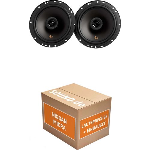 Lautsprecher Boxen Einbaupaket vorne Infinity Alpha 603F passend für Nissan Micra K12 + 4/5-Türer | 480Watt