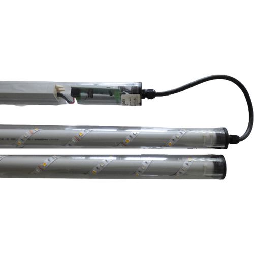 8517 Gabionen Leuchte 230 Volt LED 360° 2 x 0,9 m warm weiß