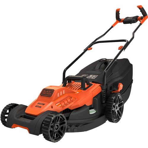 BLACK+DECKER Rasenmäher BEMW481BH-QS, 42cm ,orange/schwarz, 1.800 Watt