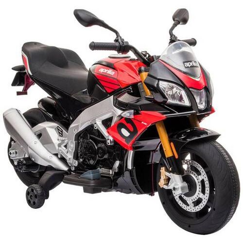 Xxxl Kinder-Motorrad , Rot, Schwarz , Kunststoff , 108x53x70 cm , unisex , Lichteffekte, AUX-Anschluss, Sirene, MP3-Anschluss , Spielzeug,
