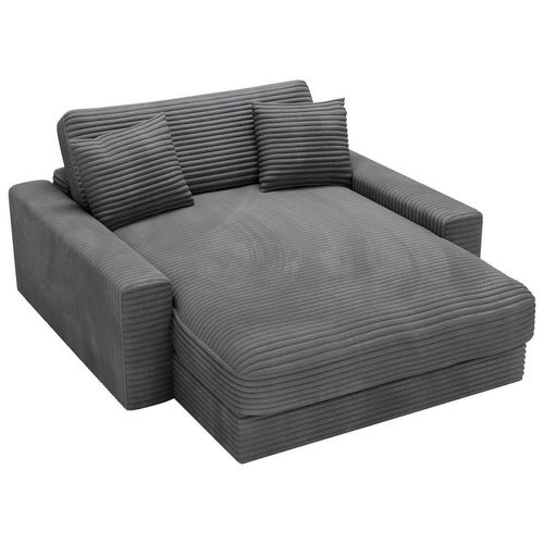 Carryhome Xxl-Sessel , Dunkelgrau , Textil , Füllung: Schaumstoff, Silikon,Schaumstoff, Silikon , 160x87x190 cm , Stühle