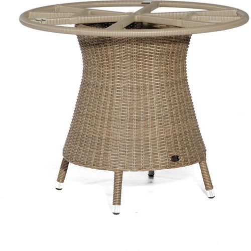 Base-Polyrattan Tischgestell Aluminium Rustic-stream