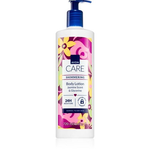 Avon Care Jasmine Scent & Glycerine Glinsterende Melk voor Normale en Droge Huid 720 ml
