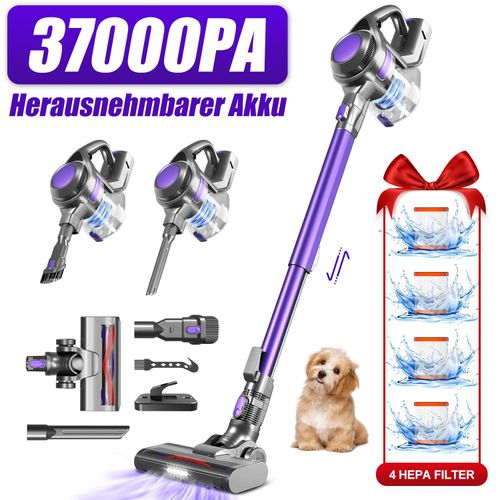 Aiibot Akku Staubsauger,37000Pa Staubsauger Kabellos,500W ,2200 mAh,50 min,8 in 1 akkustaubsauger ,5-in-1 Filtersystem Handstaubsauger ,1.6L