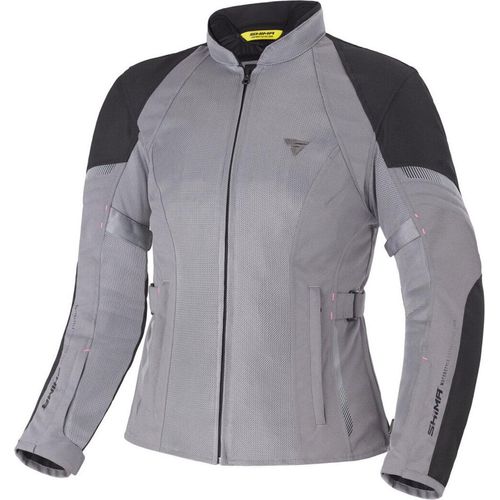 SHIMA Jet wasserdichte Damen Motorrad Textiljacke, grau, L