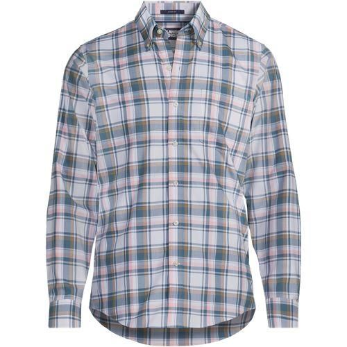 CLASSIC FIT. Bügelfreies Twillhemd, Herren,  Weiß, Baumwolle, by Lands' End