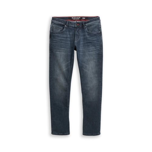 TOM TAILOR Herren TTCURT TAPERED Jeans mit Stretch, blau, Uni, Gr. 32/32