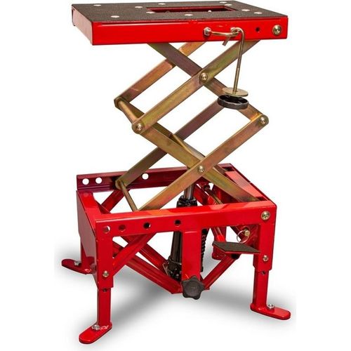 BIHR Motorradheber hydraulisch rot (Räder nicht inbegriffen)