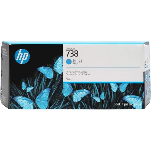 HP 738 (676M6A) cyan Druckerpatrone