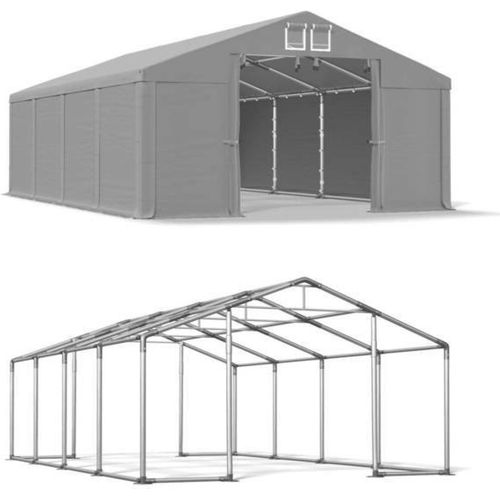 8x8 Graues Magazin Zelt WINTER MSD