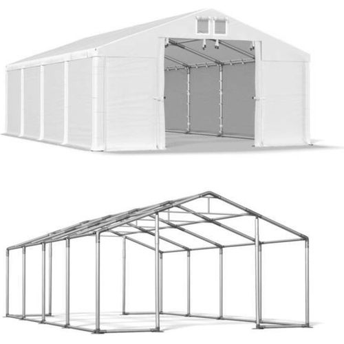 4x8 Weißes Magazin Zelt WINTER MSD